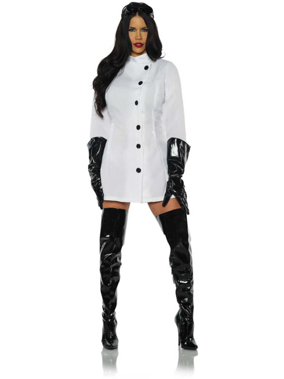 Women's Twisted Scientist Weird Science Lab Coat Dress Costume